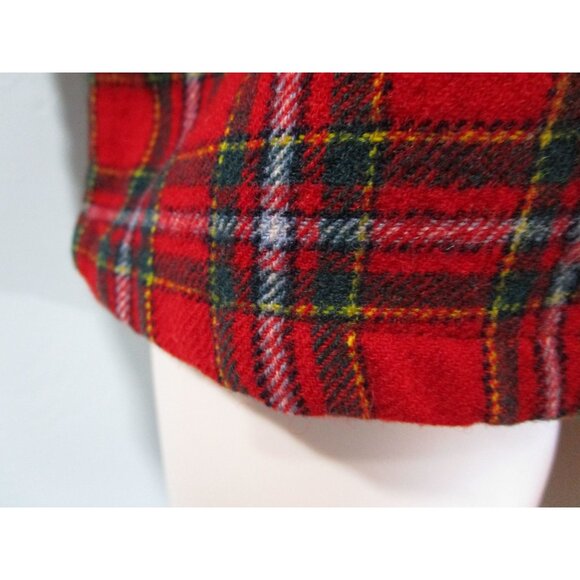 Pendleton Woolen Mills Mens Medium Red Plaid Wool Shirt Made in USA Vintage 1960 - Picture 12 of 16